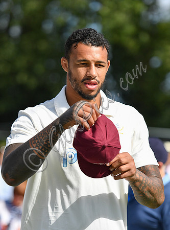 Courtney Lawes in cricket whites