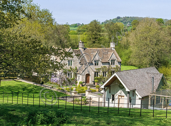 Views of the Cotswold  property occupied by Rita Ora during Covid-19 pandemic