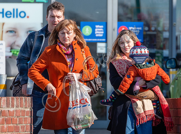 Sophie Rundle with partner Matt Stokoe, and their 10 month old son
