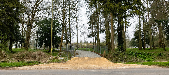 New access road into the "Garden Development Site"