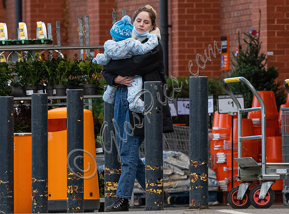 Sophie Rundle and son