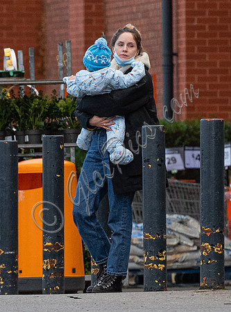 Sophie Rundle and son
