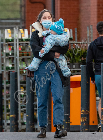 Sophie Rundle and son