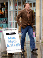 Nicolas Cage visits Shaman at Glastonbury Healing Centre, Somerset, United Kingdom - 7th August, 2012