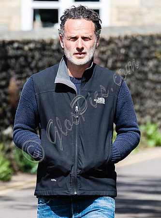 Andrew Lincoln casually dressed, alone
