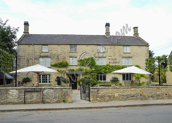 external views of The Wild Rabbit pub, Kingham