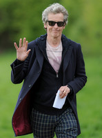 Jenna Coleman and Peter Capaldi filming for Dr. Who - 27th April, 2015