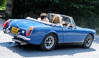 Kate Moss drives with the top down in the Cotswolds -  16th July, 2013