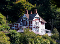 The "Sex Education" home of Jean and Otis Milburn being spruced up ahead of season 3.  Wye Valley, United Kingdom - 21st September, 2020