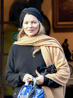 Kate Moss on Christmas Eve, Lechlade-upon-Thames - 24th December, 2018