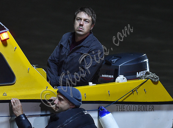 Broadchurch Filming on location at  Clevedon's Marine Lake