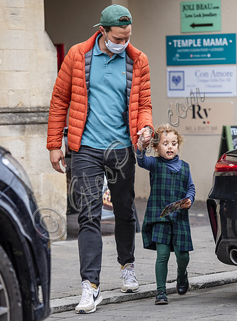 Jamie Dornan with daughter