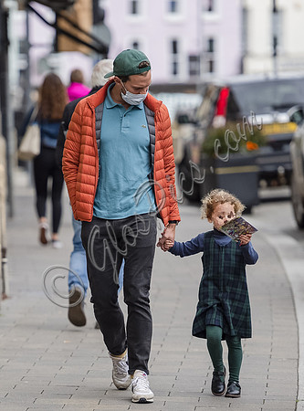 Jamie Dornan with daughter