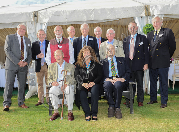 Countess Sarah Bathurst surrounded by sheriffs and deputies, past, present and future