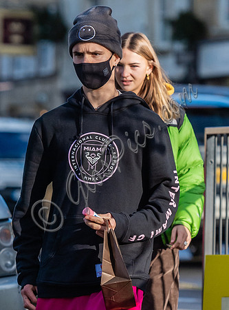 Romeo Beckham and Mia Regan