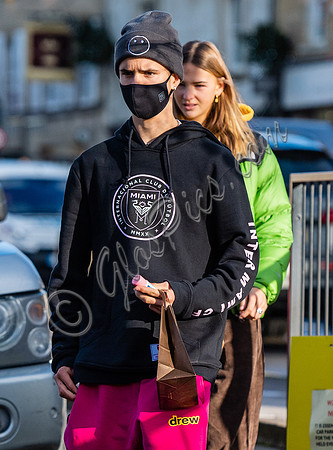 Romeo Beckham and Mia Regan