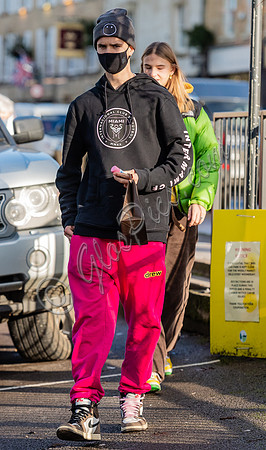 Romeo Beckham and Mia Regan