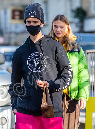 Romeo Beckham and Mia Regan