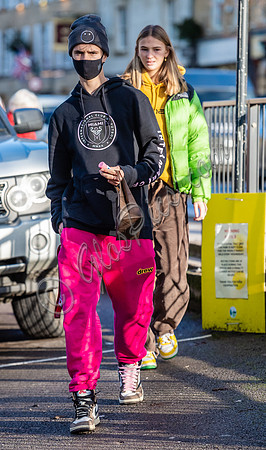 Romeo Beckham and Mia Regan