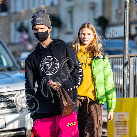 Romeo Beckham and Mia Regan