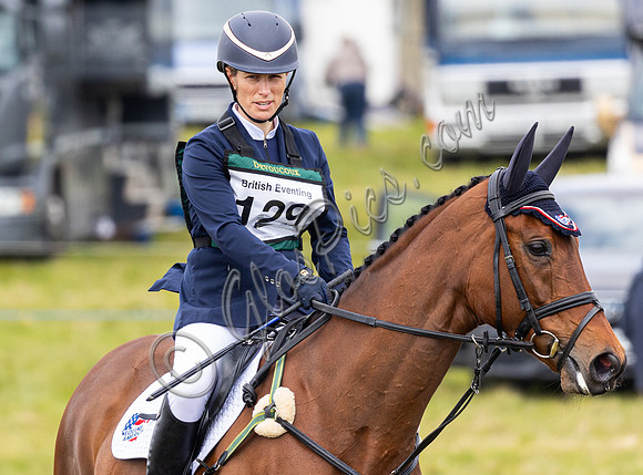 Zara Tindall on "Pinch Me" at Calmsden Horse Trials