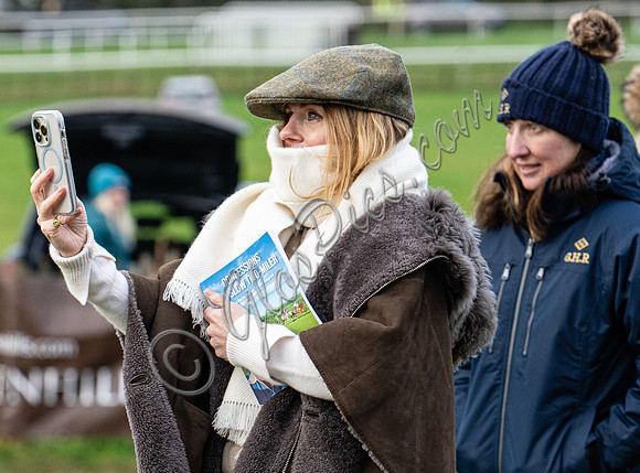 Former Spice Girl, Geri Halliwell Horner at Point to Point races in Worcestershire.