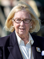 portrait shot of Gloria, Dowager Countess Bathurst