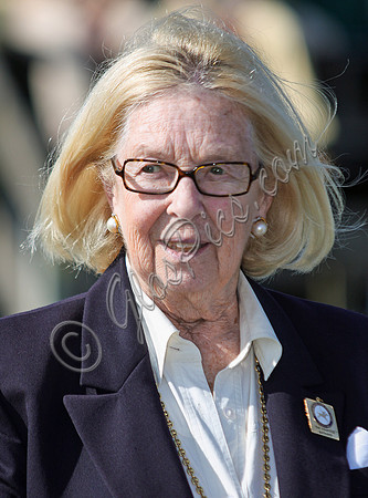 portrait shot of Gloria, Dowager Countess Bathurst