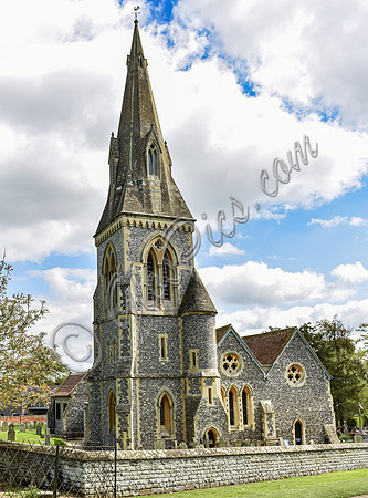 St Mark's Church, Englefield, exterior views