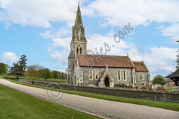 St Mark's Church, Englefield, exterior views
