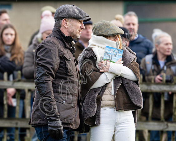Christian Horner and Former Spice Girl, Geri Halliwell Horner at Point to Point races in Worcestershire.