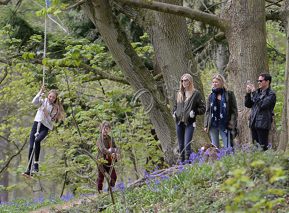 Lila Grace Moss plays on rope swing watched my mother, supermodel Kate Moss and pals