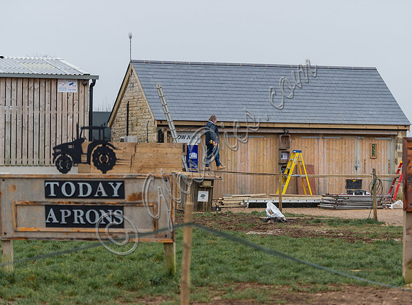 New roof on Diddly Squat Farm shop