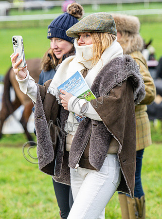 Former Spice Girl, Geri Halliwell Horner at Point to Point races in Worcestershire.