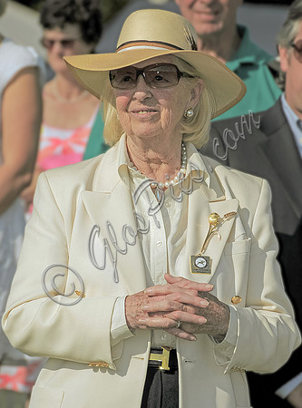 portrait shot of Gloria, Dowager Countess Bathurst