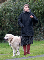 Peaky Blinders and Gentleman Jack actress Sophie Rundle walking her dog "Buddy", United Kingdom - 7th February, 2022