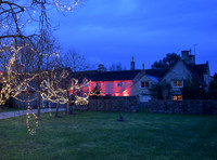 Kate Moss celebrates her 42nd birthday in the Cotswolds