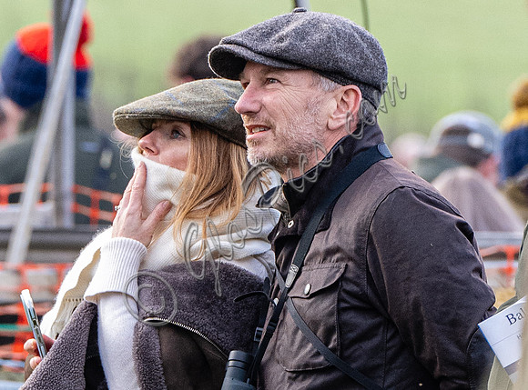 Christian Horner and Former Spice Girl, Geri Halliwell Horner at Point to Point races in Worcestershire.