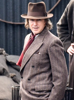 Aidan Gillen filming Peaky Blinders