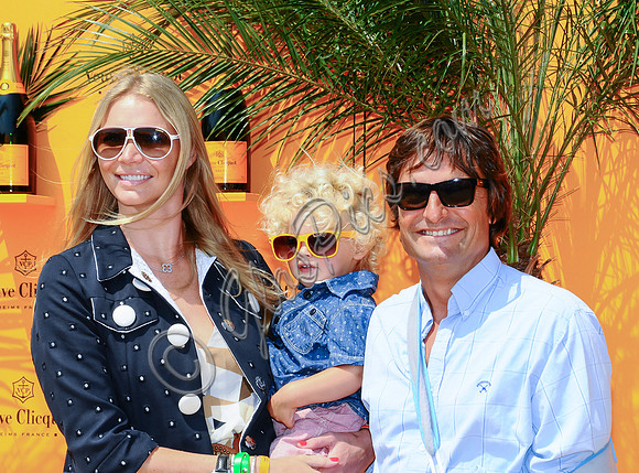 Jodie Kidd, Andreas Vianini and Indio Vianini Kidd