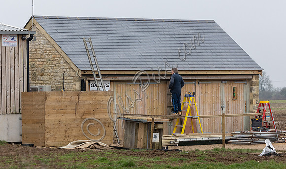 New roof on Diddly Squat Farm shop