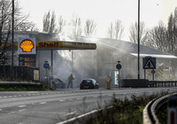 NEWS: Petrol Station Fire, Gloucester - 8th March, 2014