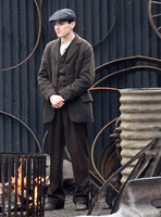 Jack Rowan filming Peaky Blinders