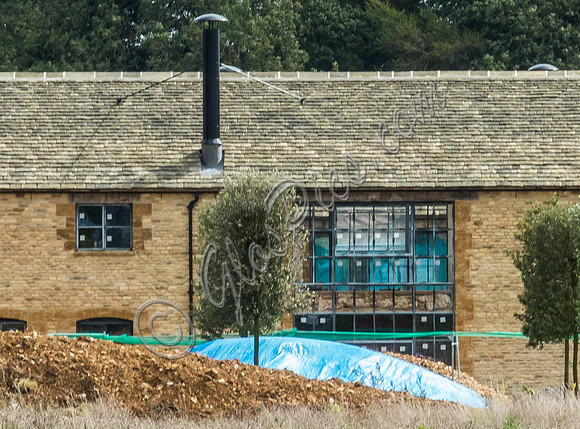 exterior building views of Beckham's triple barn conversion