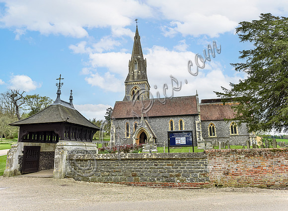 St Mark's Church, Englefield, exterior views