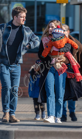 Sophie Rundle with partner Matt Stokoe, and their 10 month old son