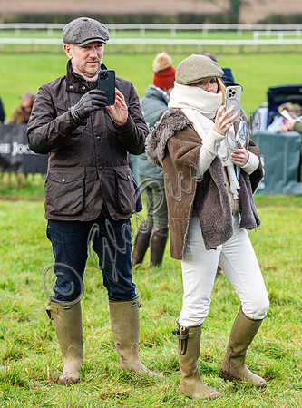 Christian Horner and Former Spice Girl, Geri Halliwell Horner at Point to Point races in Worcestershire.