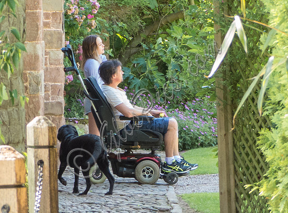 Richard Hammond in wheelchair