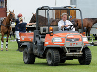 Allen, 9th Earl of Bathurst driving a Kubota RTV Utility Vehicle