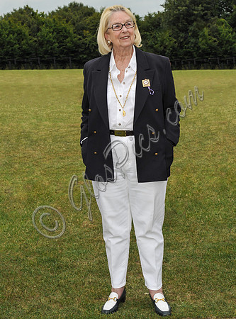 Gloria, Dowager Countess Bathurst - full length shot